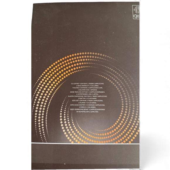 Nespresso Vertuo Cappuccino Set – 2 Cups, 2 Saucers, 2 Spoons – New in Box - Picture 6 of 8